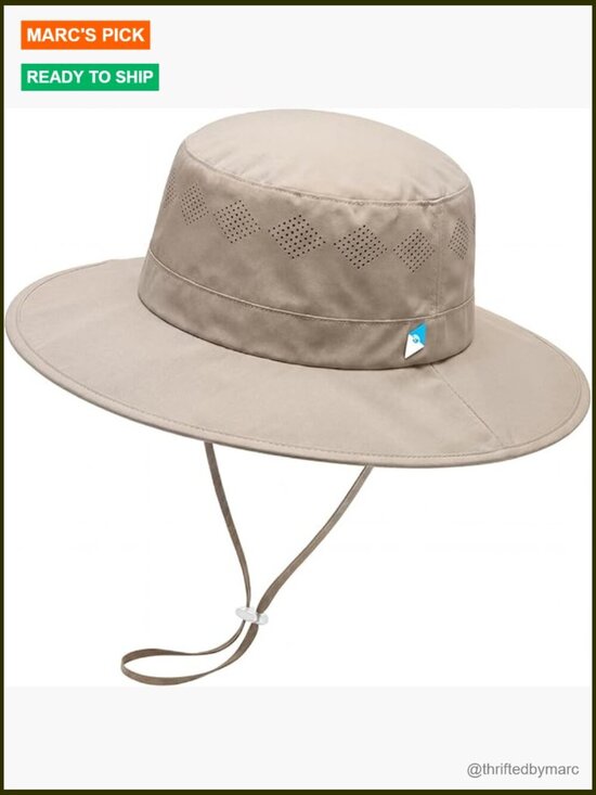 Other - UPF 50+ Wide Brim Sun Hat, Breathable Mesh Bucket Hat for Hiking Fishing Beach,